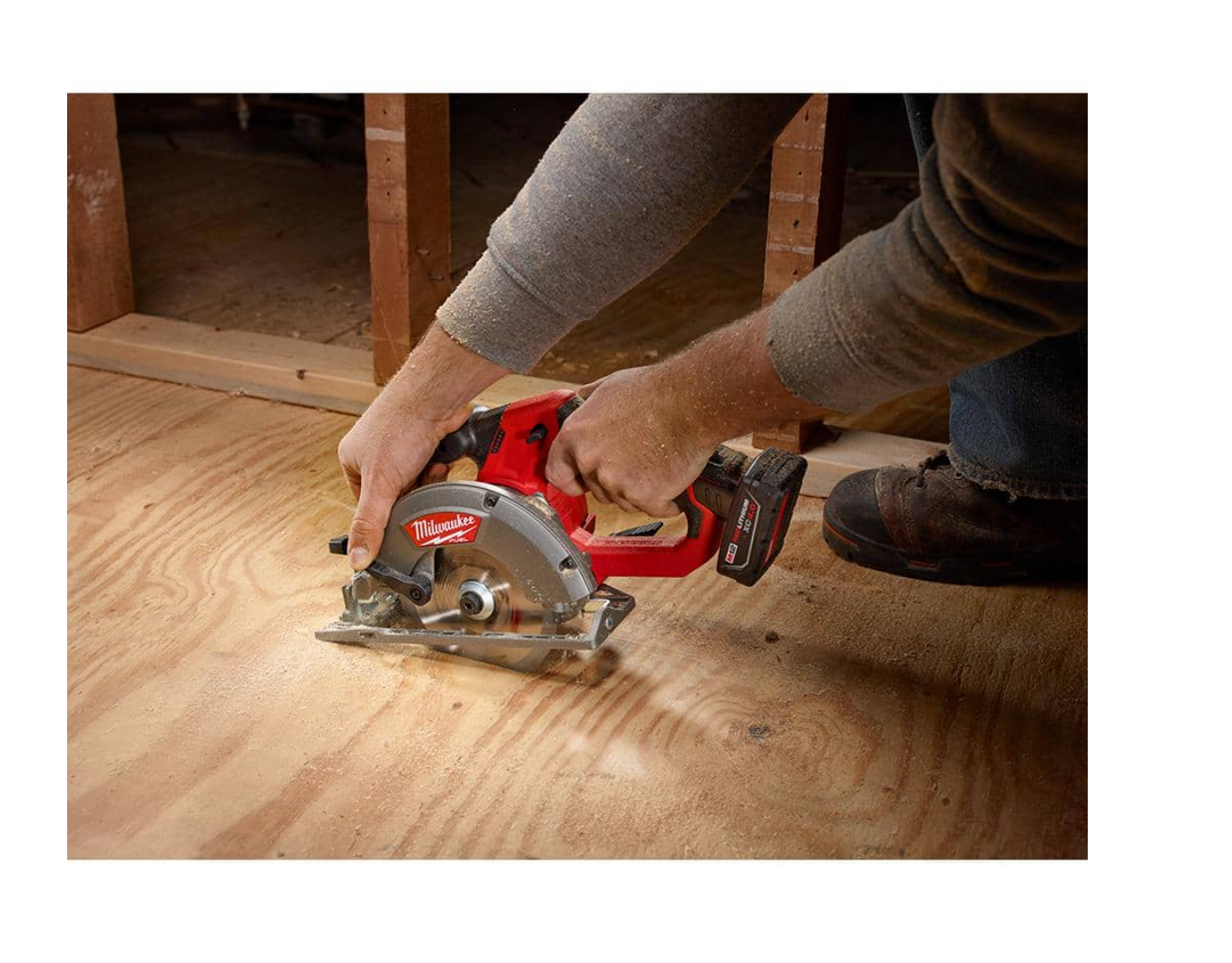 Milwaukee 2530-20 M12 FUEL 12-Volt Lithium-Ion Brushless Cordless 5-3/8 in. Circular Saw (Tool-Only) w/ 16T Carbide-Tipped Metal Saw Blade