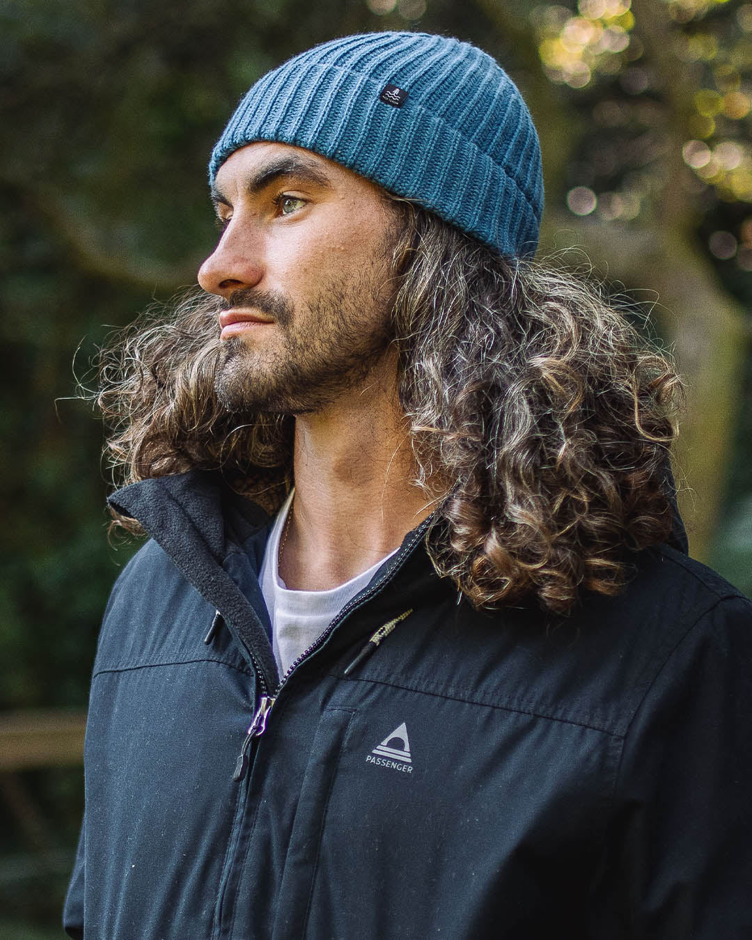 Fisherman Recycled Beanie - Blue Steel