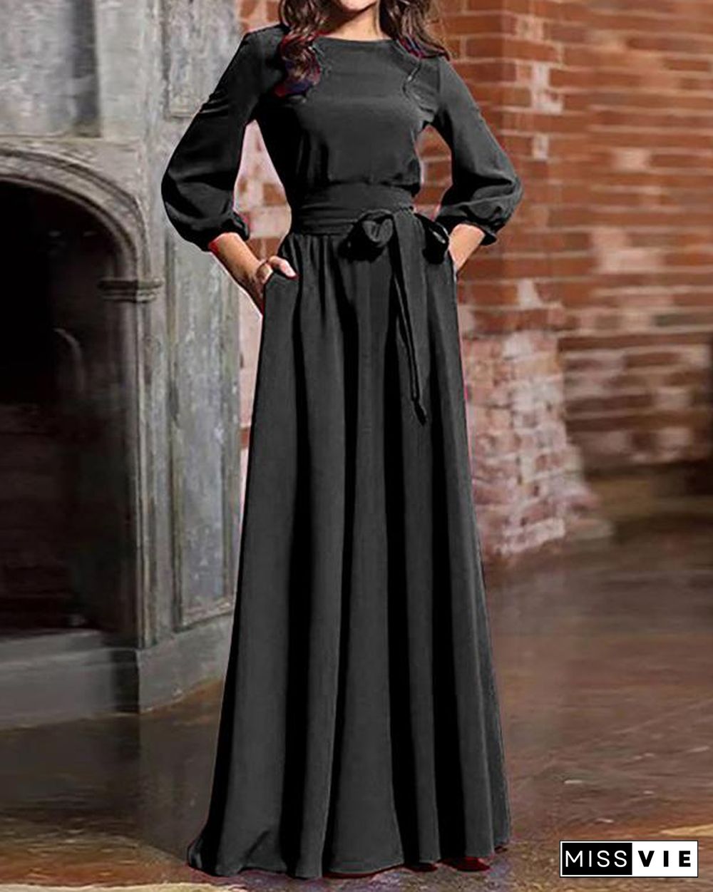 Women Elegant Evening Party Maxi Dress