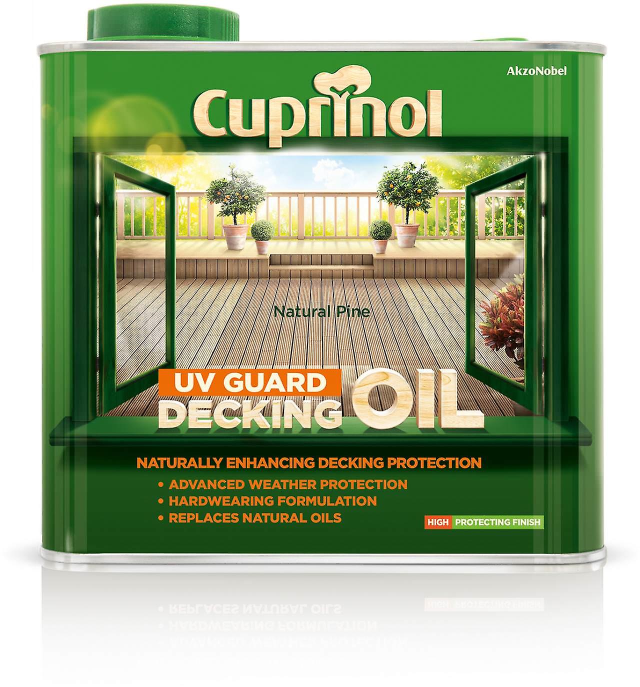 Cuprinol 2.5L UV Guard Decking Oil Natural Pine