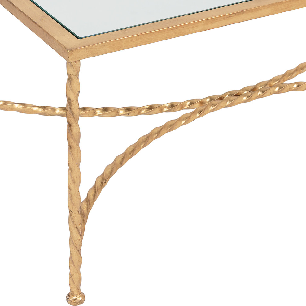 Safavieh Matilda Coffee Table  Antique Gold   Contemporary   Coffee Tables   by HedgeApple  Houzz