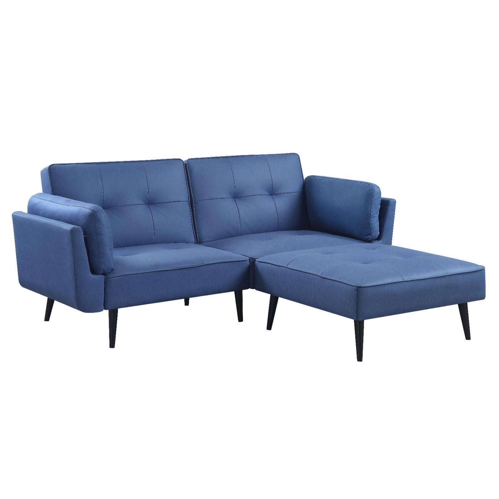 Acme Furniture Nafisa Fabric Adjustable Sofa and Ottoman