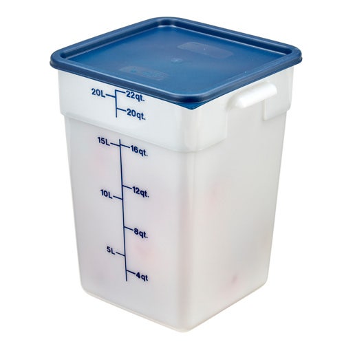 Cambro SFC12 Square Blue Lid For 12， 18 and 22 Qt. Capacity Containers