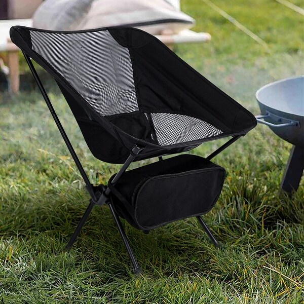 Portable Camping Chair With Ultralight Storage Bag Outdoor Fishing Backpacking