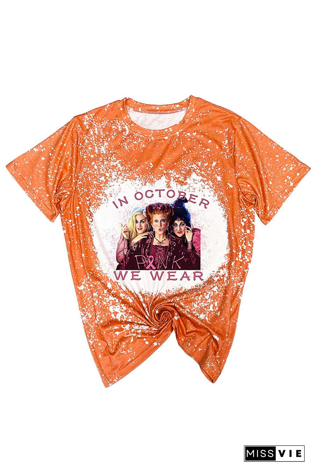 In October We Wear Pink,Hocus Pocus Halloween Graphic Tee Wholesale