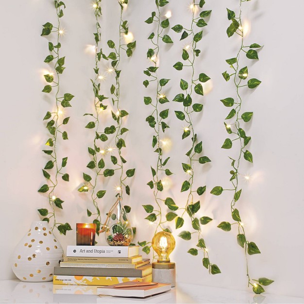 5 x27 X 3 5 x27 Led Vine Curtain String Lights Warm White West amp Arrow