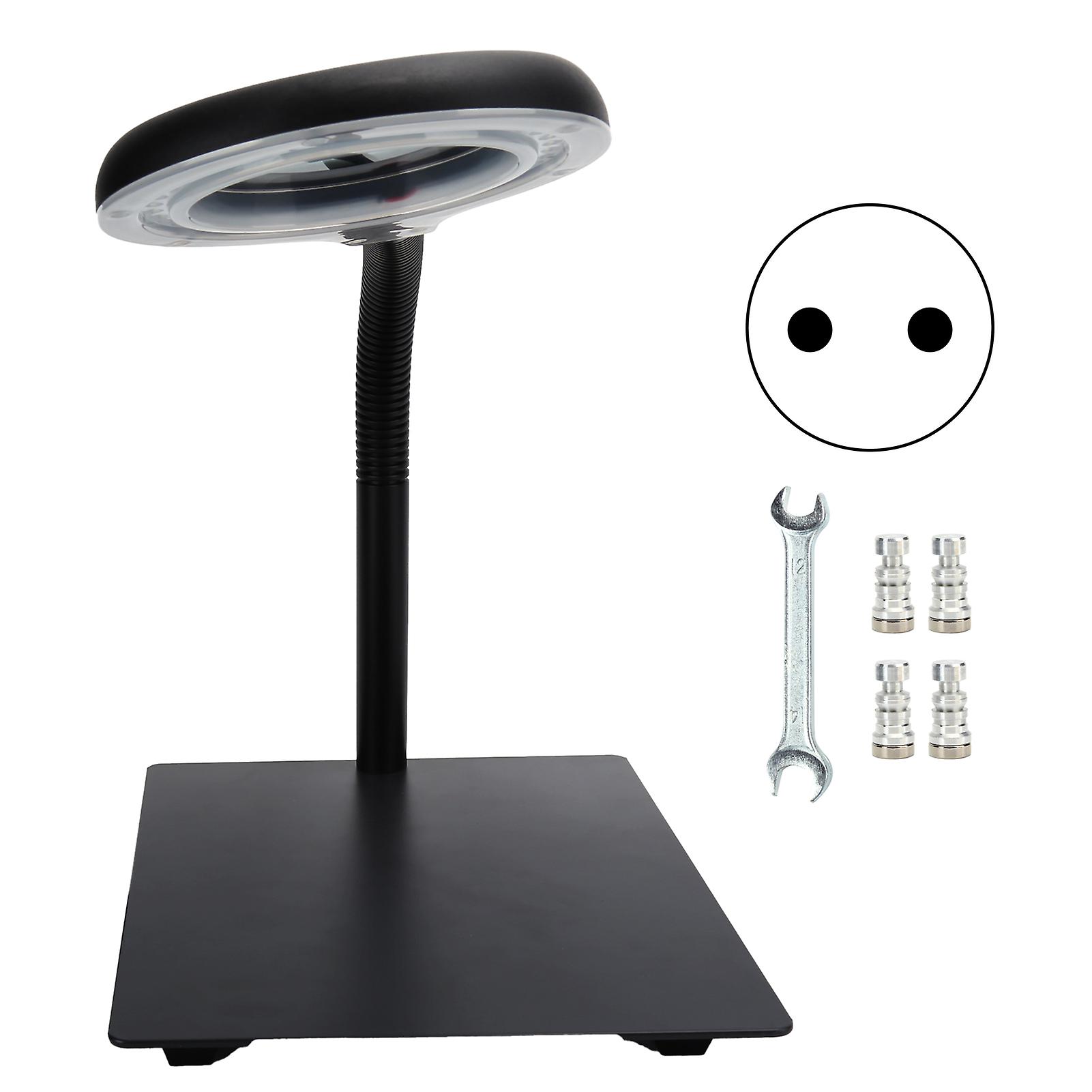 40led Desk Magnifier Light Metal Base 15x Flexible Magnifying Lamp For Engraving Readingeu Plug 110-220v