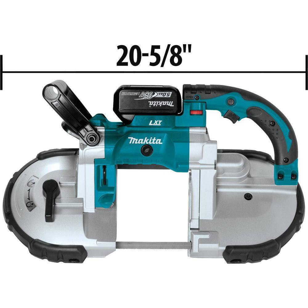 Makita 18V LXT 5.0Ah Lithium-Ion Cordless Portable Band Saw Kit XBP02TX