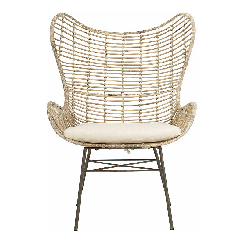 Safavieh Malia Rattan Wingback Armchair