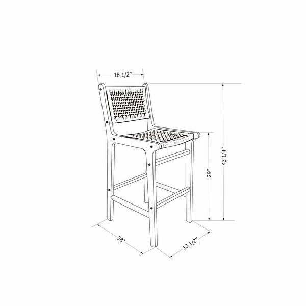 South Shore Balka Rattan Stool