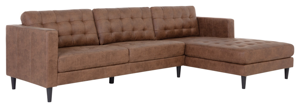 Darnell Sofa Chaise   Midcentury   Sectional Sofas   by Sunpan Modern Home  Houzz