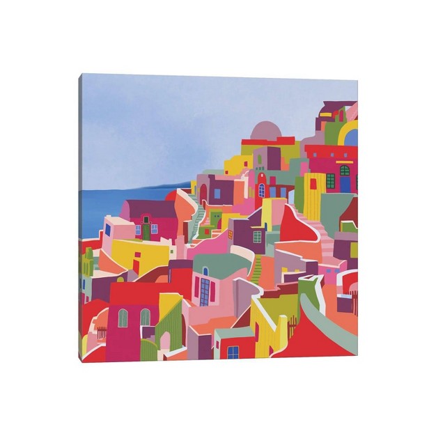 Santorini By Ceyda Alasar Unframed Wall Canvas Icanvas