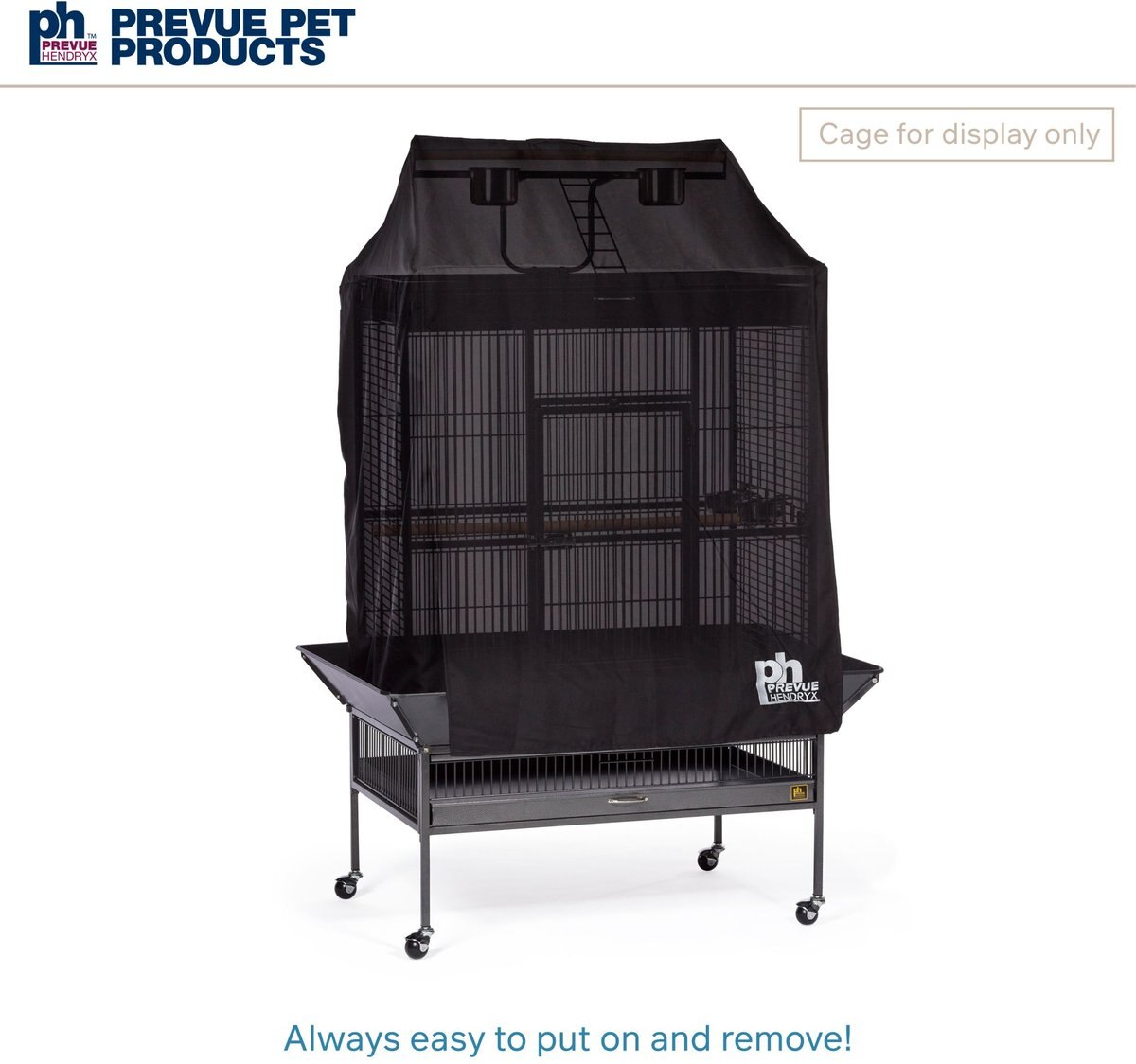 Prevue Pet Products Good Night Universal Bird Cage Cover， Black