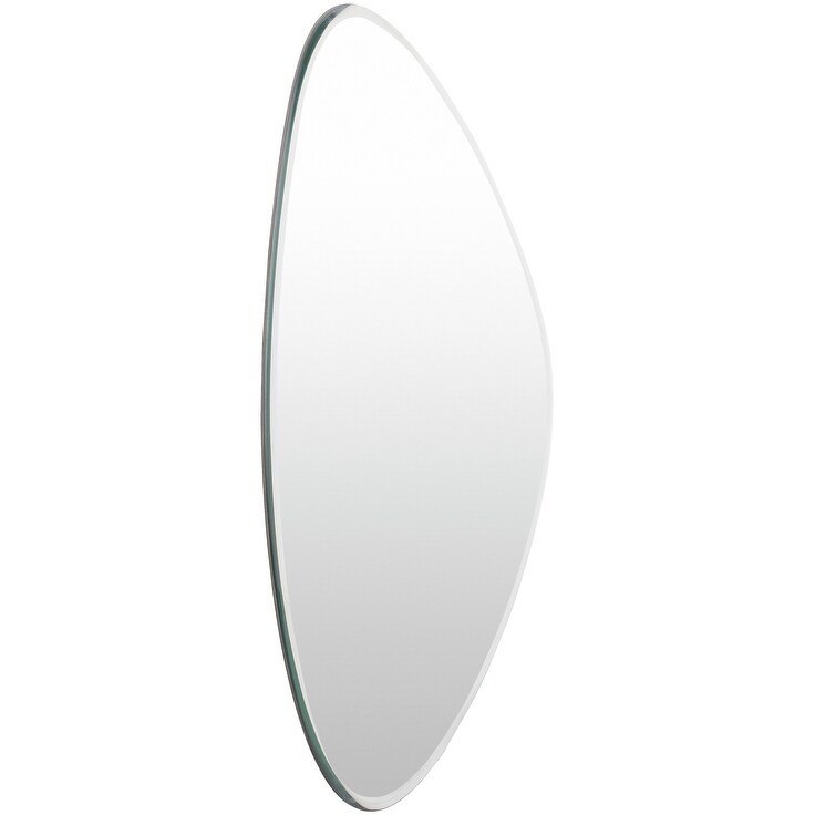 Jeffrey Abstract Shape Frameless Beveled Wall Mirror   29\