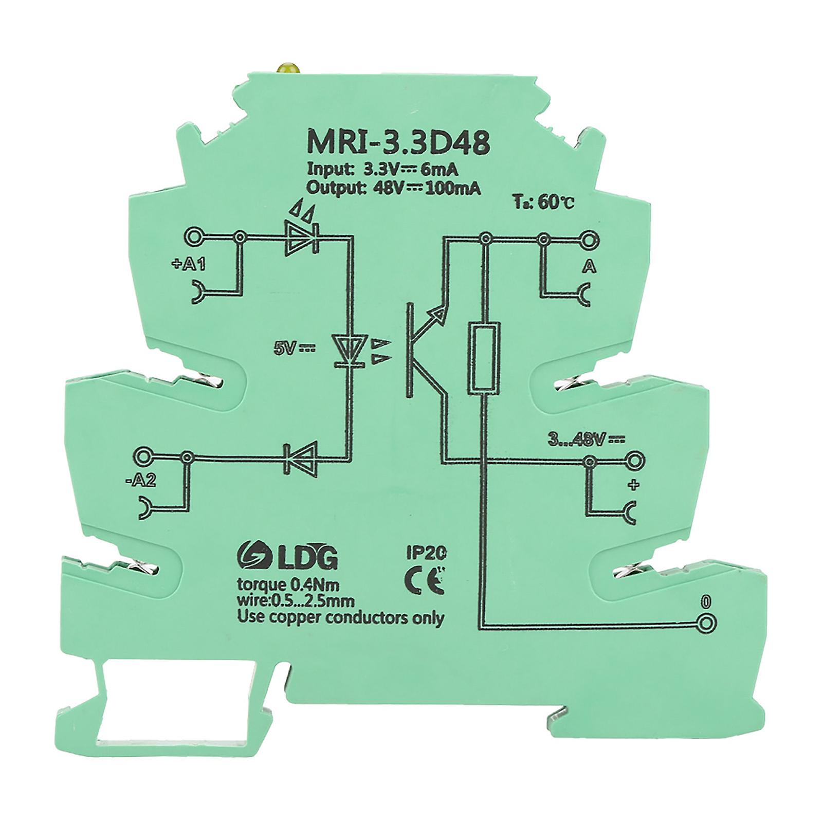 Mri-3.3d48 Dc Photoelectrical Coupler Isolating Plc Relay Module Input 3.3vdc Output 3-48vdc