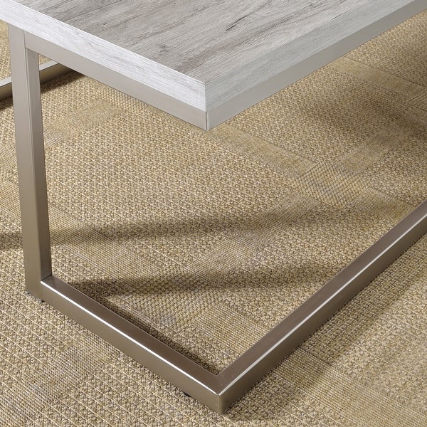 Dexter Modern End Table with Metal Base by Greyson Living