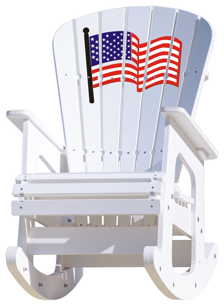 Rocking Chair   USA Flag   Contemporary   Adirondack Chairs   by Key Largo Adirondack Company  Houzz