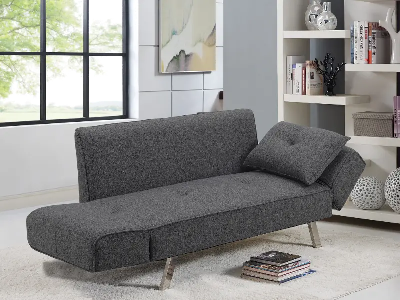 Miley Serta Gray Convertible Sofa