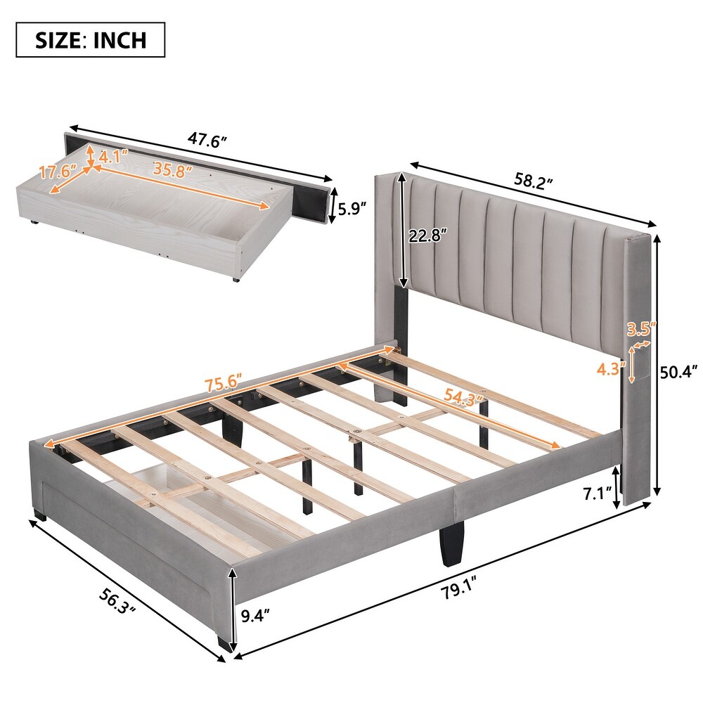 Full Size Storage Bed