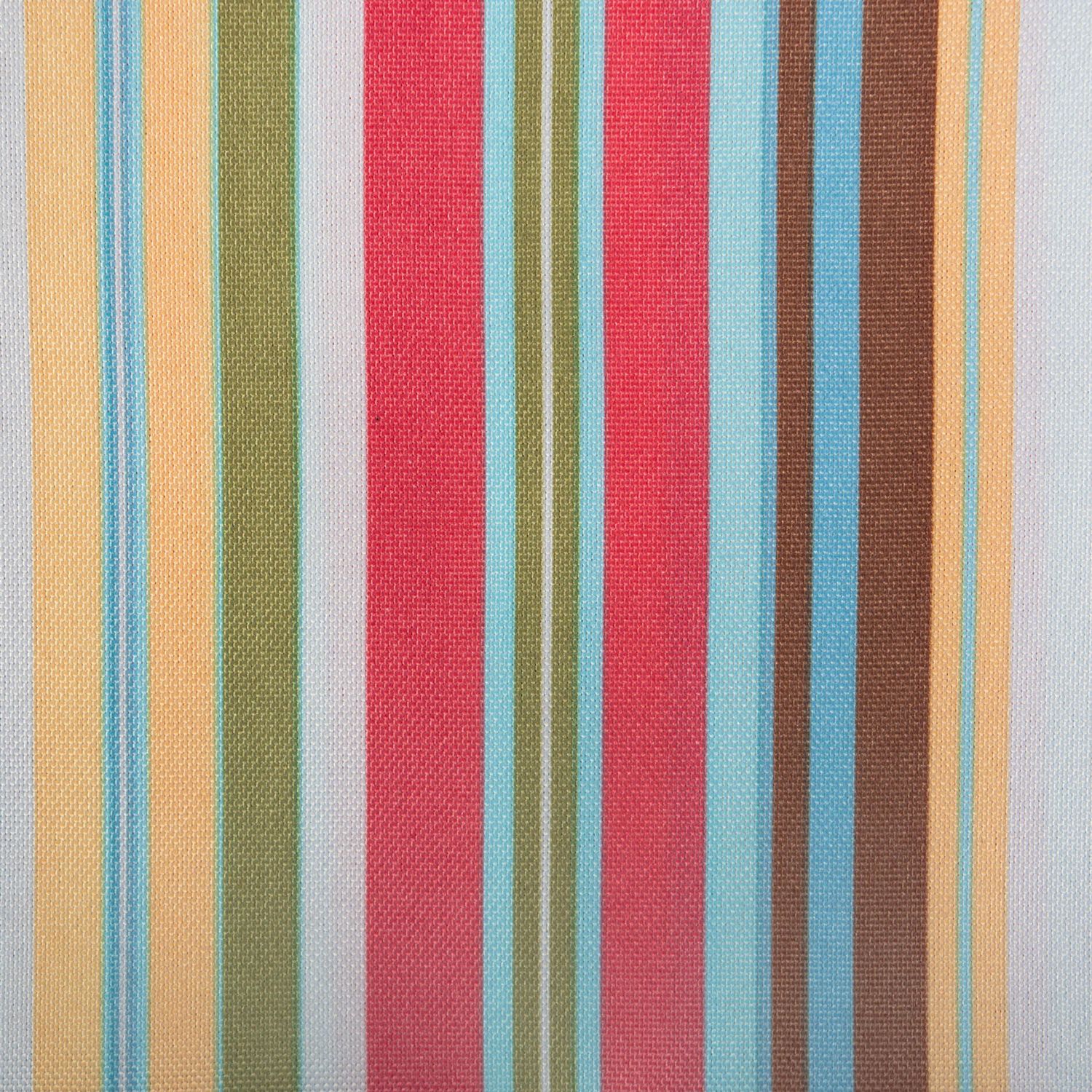 Vibrantly Colored Summer Striped Pattern Outdoor Rectangular Tablecloth with Zipper 60” x 84”