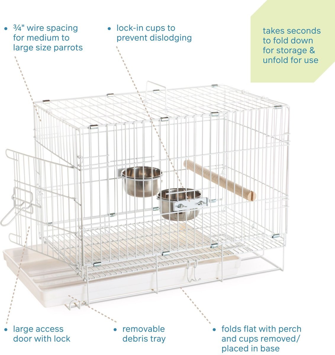 Prevue Pet Products Travel Bird Cage