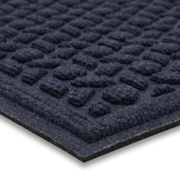 Solid Tufted Doormat Navy Mohawk