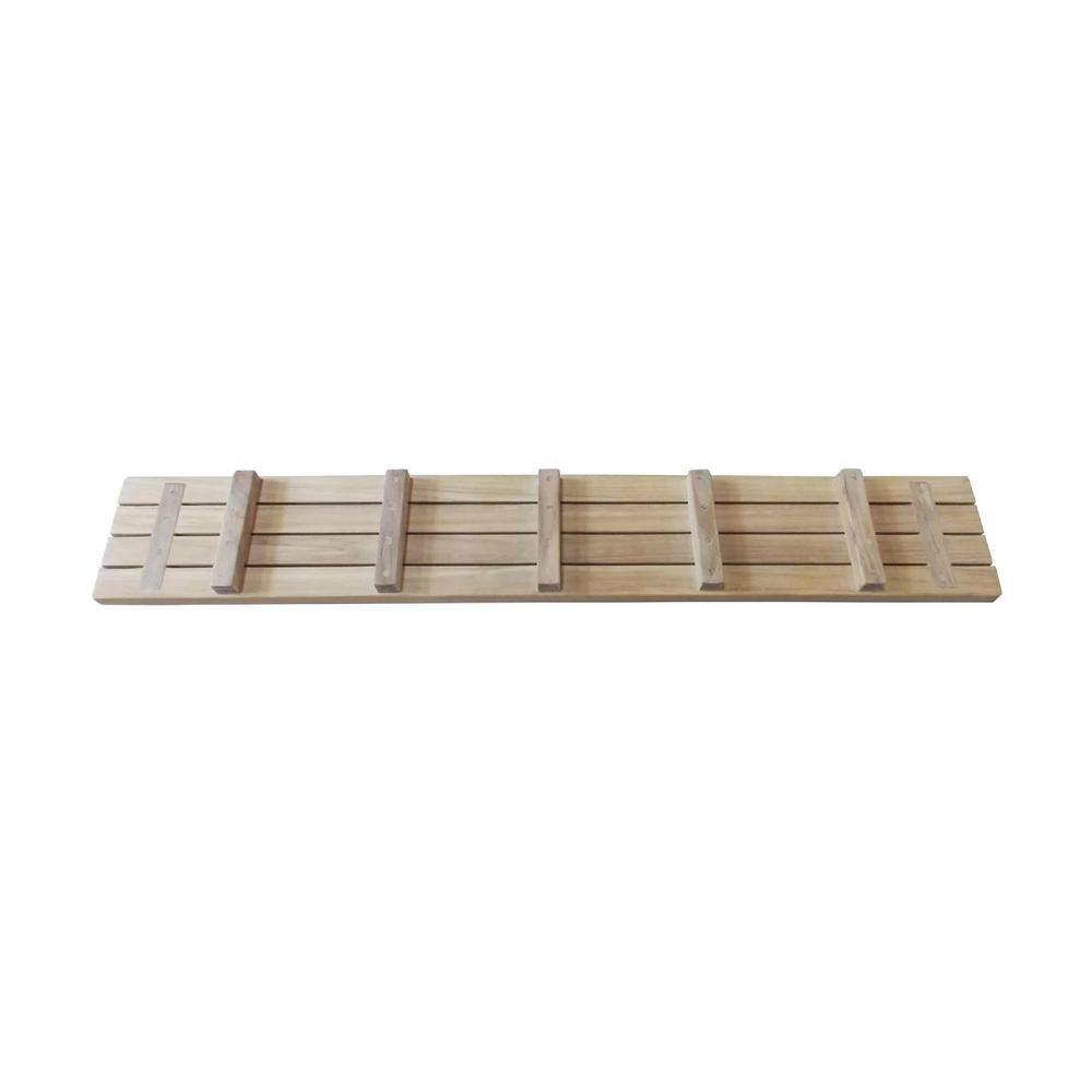 ARB Teak and Specialties Fiji 44 in. x 6.75 in. Bathtub Caddy in Natural Teak ACC591