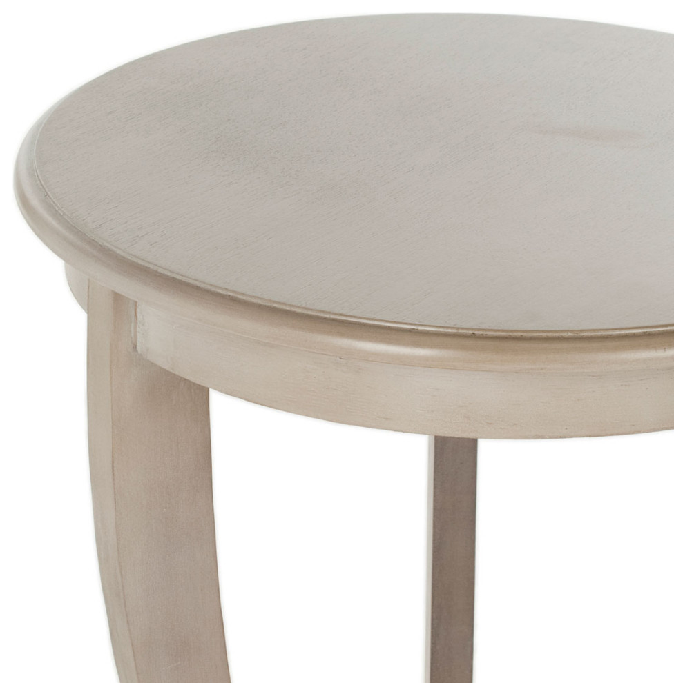 Howell Pedestal Side Table Vintage Gray   Traditional   Side Tables And End Tables   by Virgil Stanis Design  Houzz