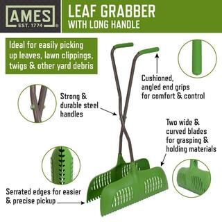 Ames 38 in. L Handle Leaf Collecting Tool 20226200