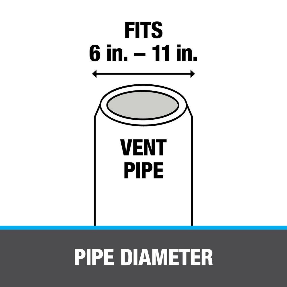 Oatey Master Flash 14 in. x 14 in. Vent Pipe Roof Flashing with 5-12 in. - 11-12 in. Adjustable Diameter 14056