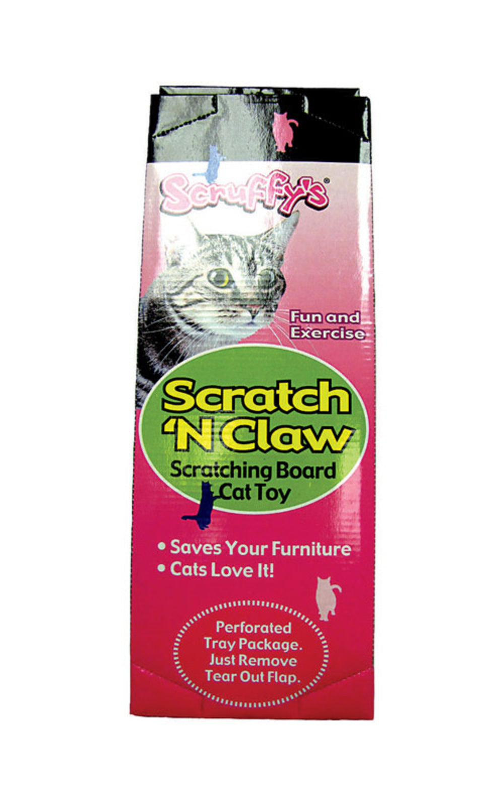 SCRUFFY'S CAT TOY BLACK