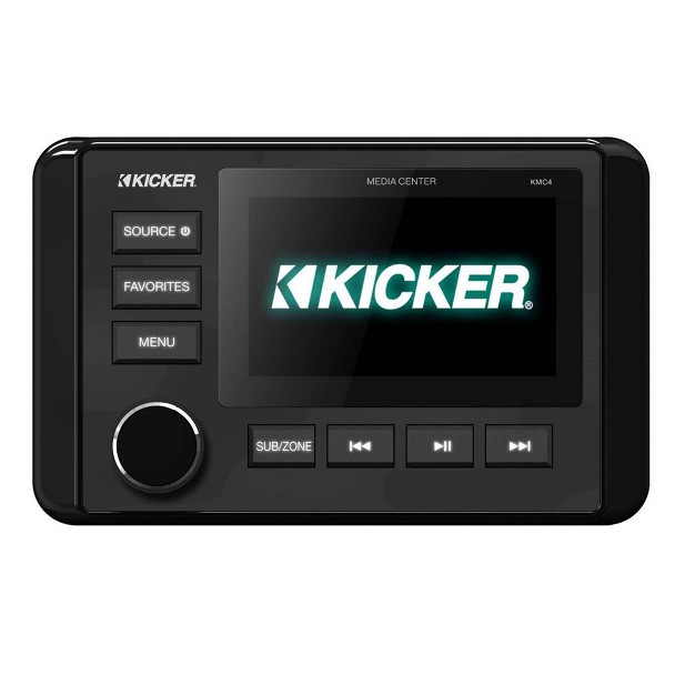 Kicker Kmc4 Waterproof Marine Radio With Mps gen02 16 20 Polaris General Dash Kit