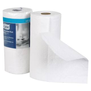 TORK Handi-Size Perforated Roll Towel 2-Ply 11 x 6.75 White (120 Sheets per Roll 30 Rolls per Carton) TRKHB9201