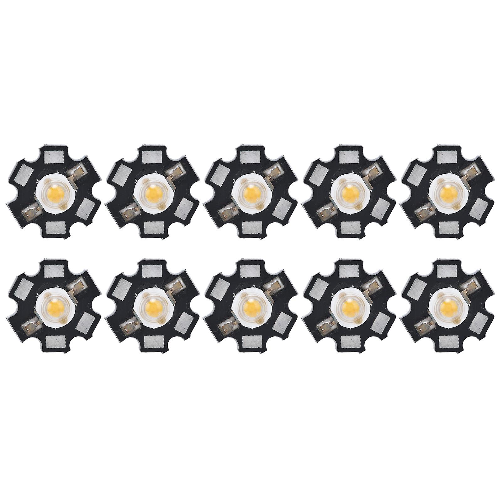 10pcs Ultra Bright Led Chip 3v Diy Light Beads For Ceiling Light Downlight Flashlight Table Lampwarm Light 3000k 1w