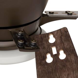 Home Decorators Collection Bergen 52 in. LED Uplight Espresso Bronze Ceiling Fan With Light and Remote Control YG680-EB