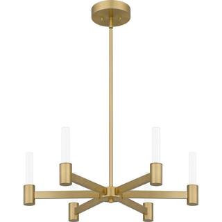 Hampton Bay Bellingham 35-Watt 6-Light Gold Integrated LED Chandelier HD7972A