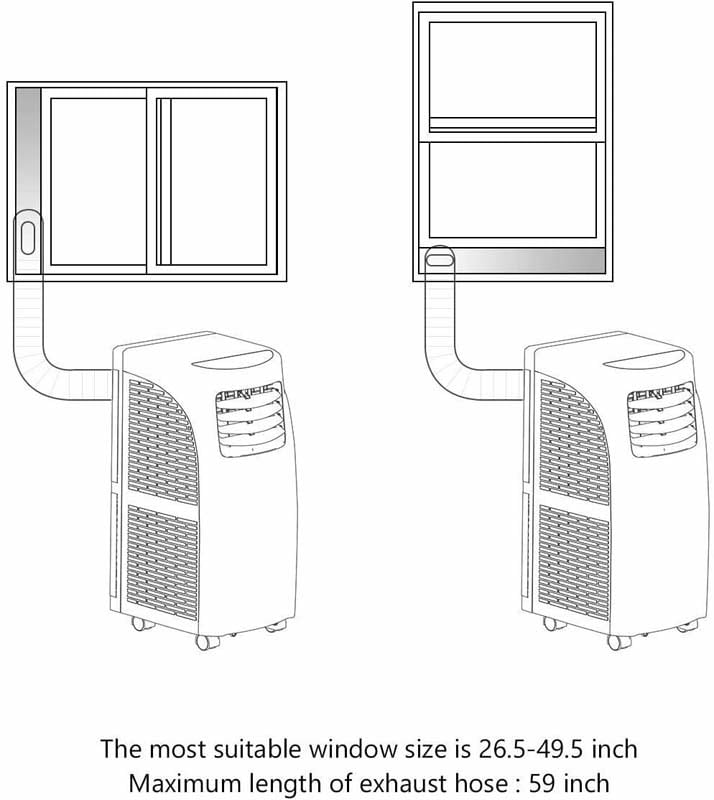 8000 BTU 3-in-1 Portable Air Conditioner Air Cooler Fan Dehumidifier with Sleep Mode, Remote Control & LED Display