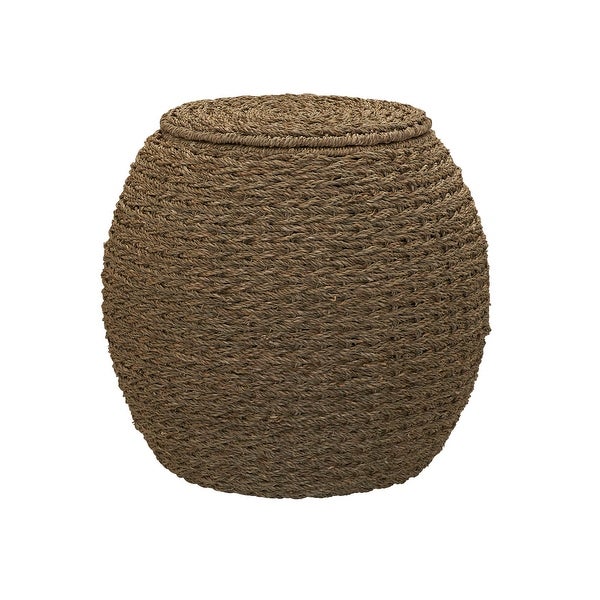 Household Essentials Indoor/Outdoor Barrel Basket Side Table