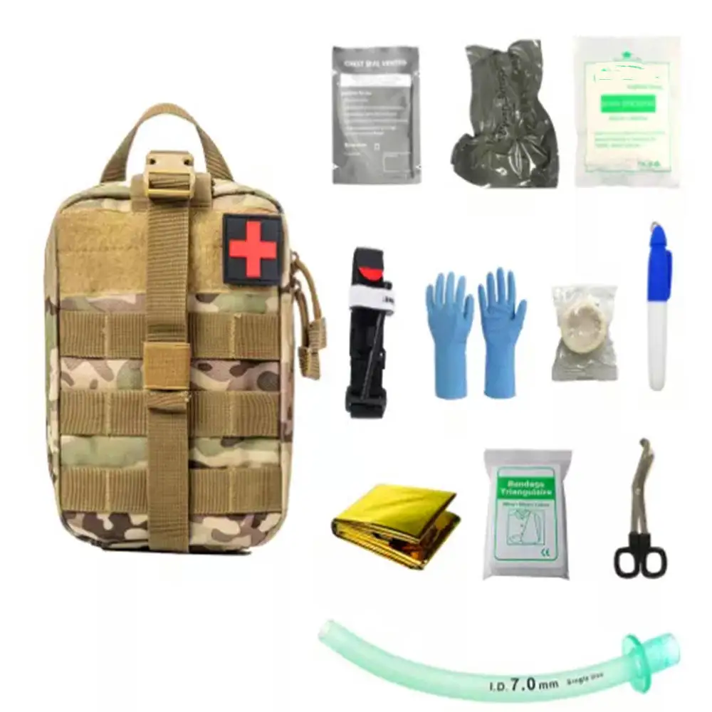 Portable Emergency Medical Tactical Trauma Outdoor Camping Hiking Bag First Aid Kit Set