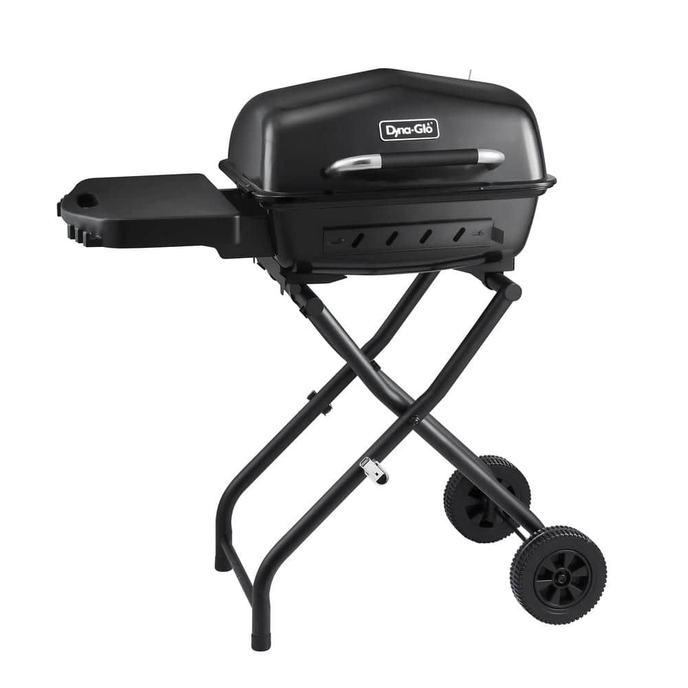 DynaGlo Portable Charcoal Grill in Black