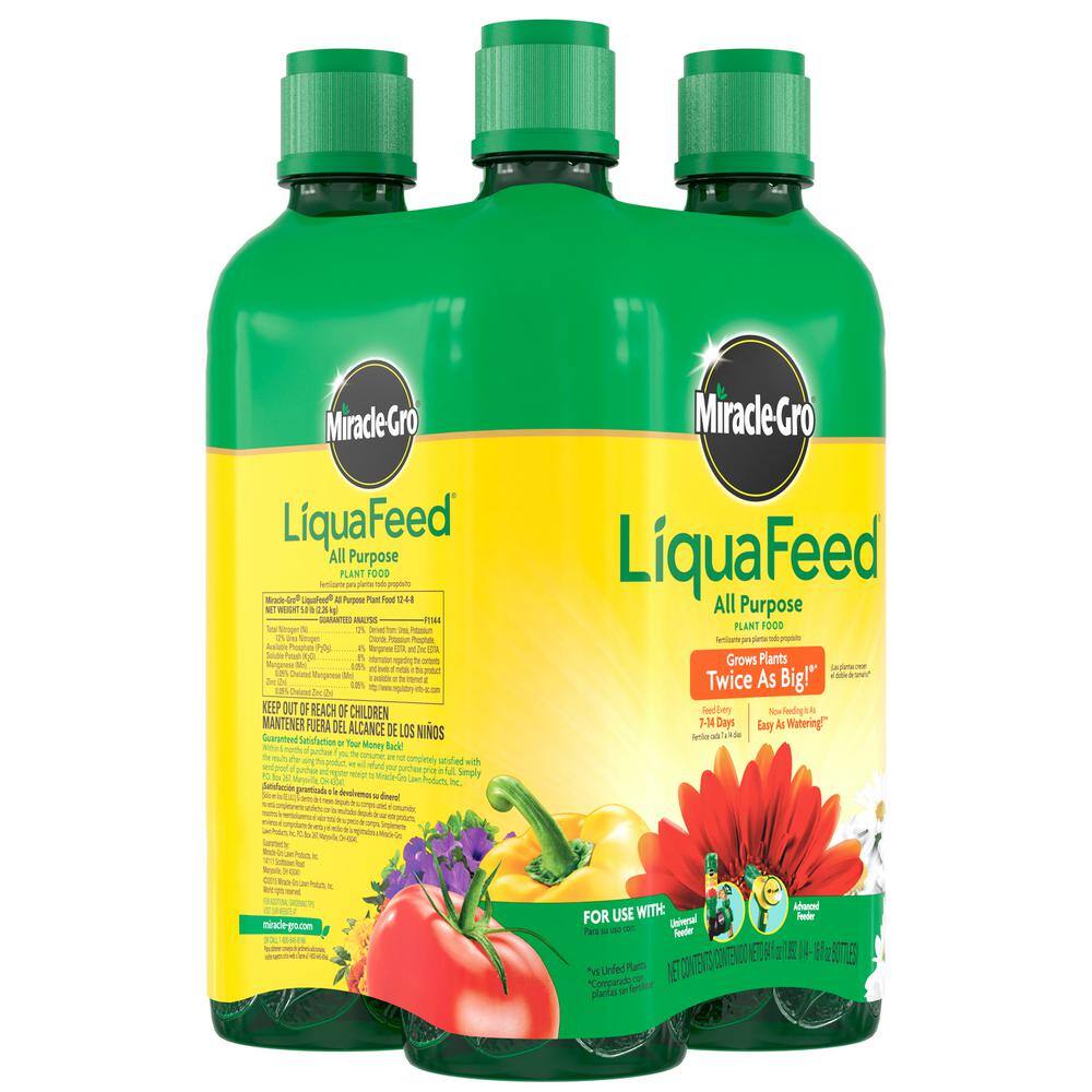 Miracle-Gro LiquaFeed 16 oz. All-Purpose Plant Food Refills (4-Pack) 2004325