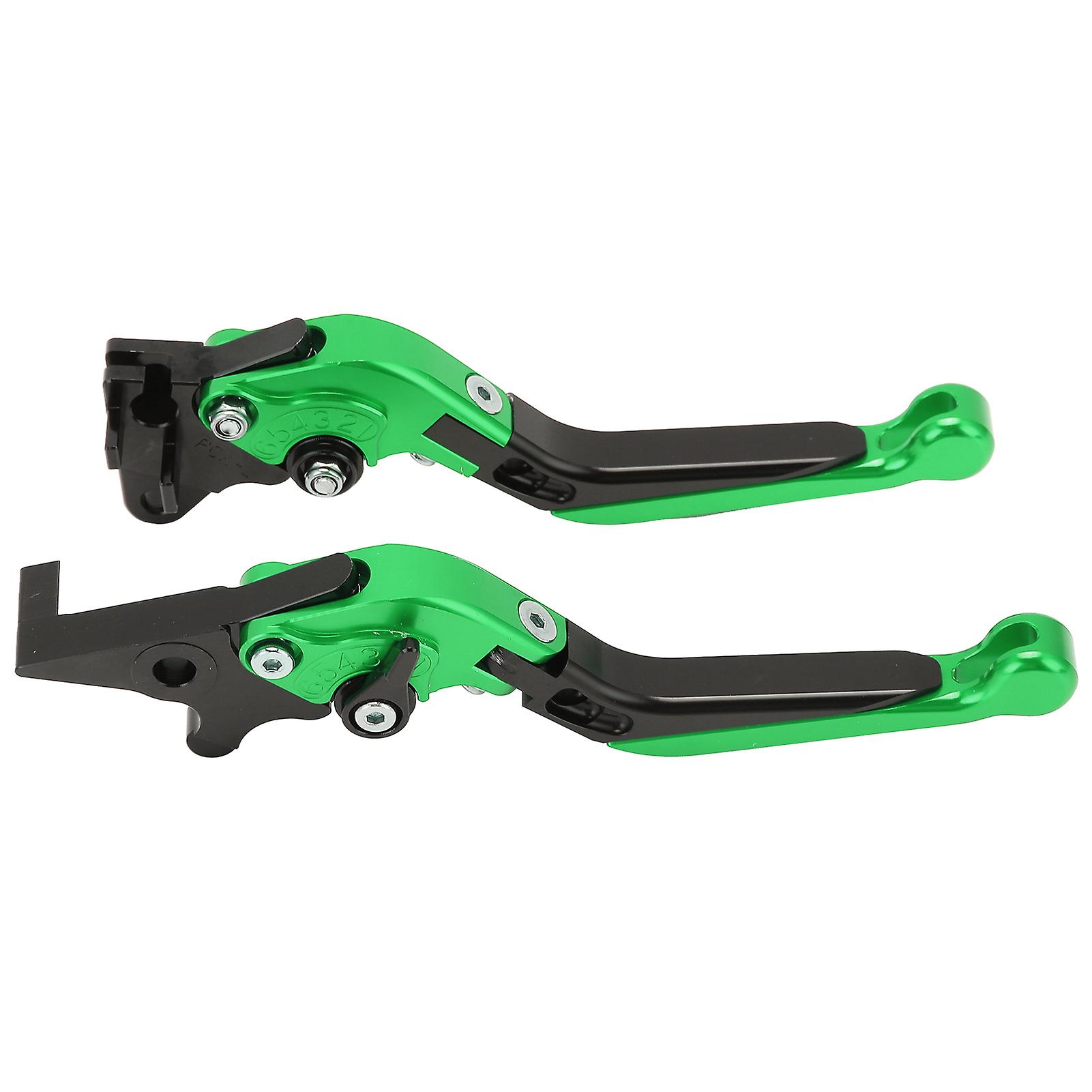 Pair Motorbike Brake Clutch Levers Cnc Aluminum Alloy Replacement For Pcx 125/150 (drum Brake Version) All Yeargreen