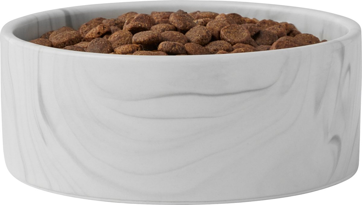 Frisco Marble Design Non-skid Ceramic Dog and Cat Bowl