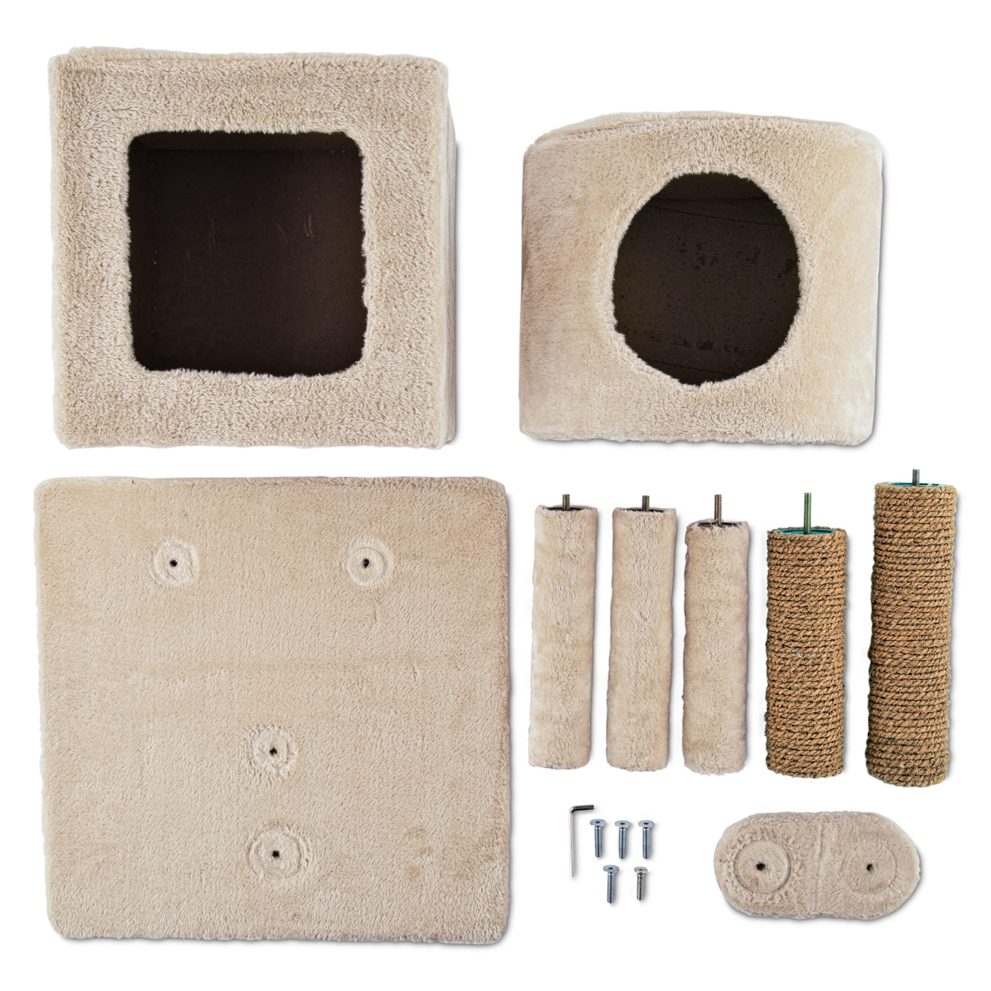 Animaze Double Cat Condo with Scratching Post， 19