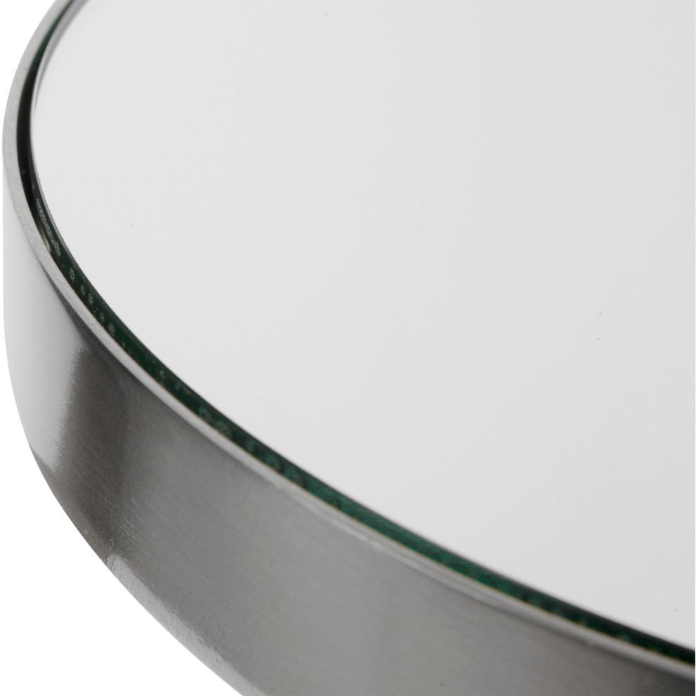 Fortier Nickel Accent Table   Contemporary   Side Tables And End Tables   by Buildcom  Houzz