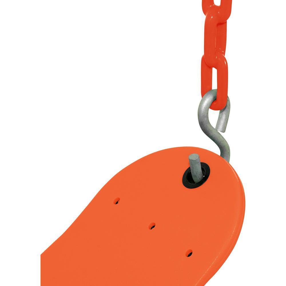 SWINGAN Machrus Swingan Belt Swing For All Ages Vinyl Coated Chain Orange SW27VC-OR