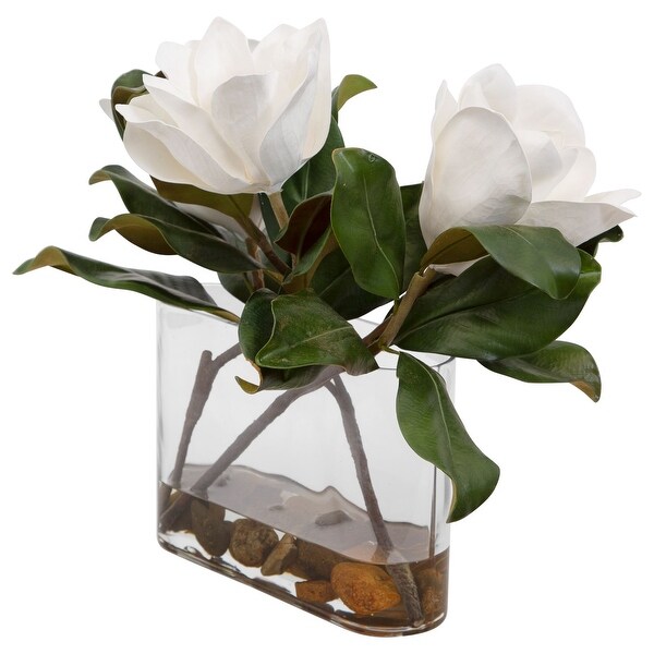 Magnolia Floral Tabletop Artificial Centerpiece