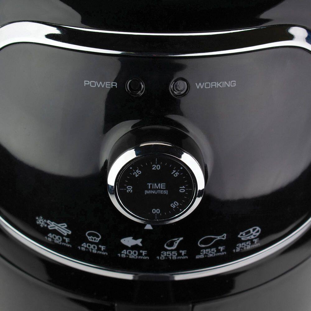 Brentwood Appliances 2 qt. Black Small Electric Air Fryer with Timer and Temperature Control AF-202BK