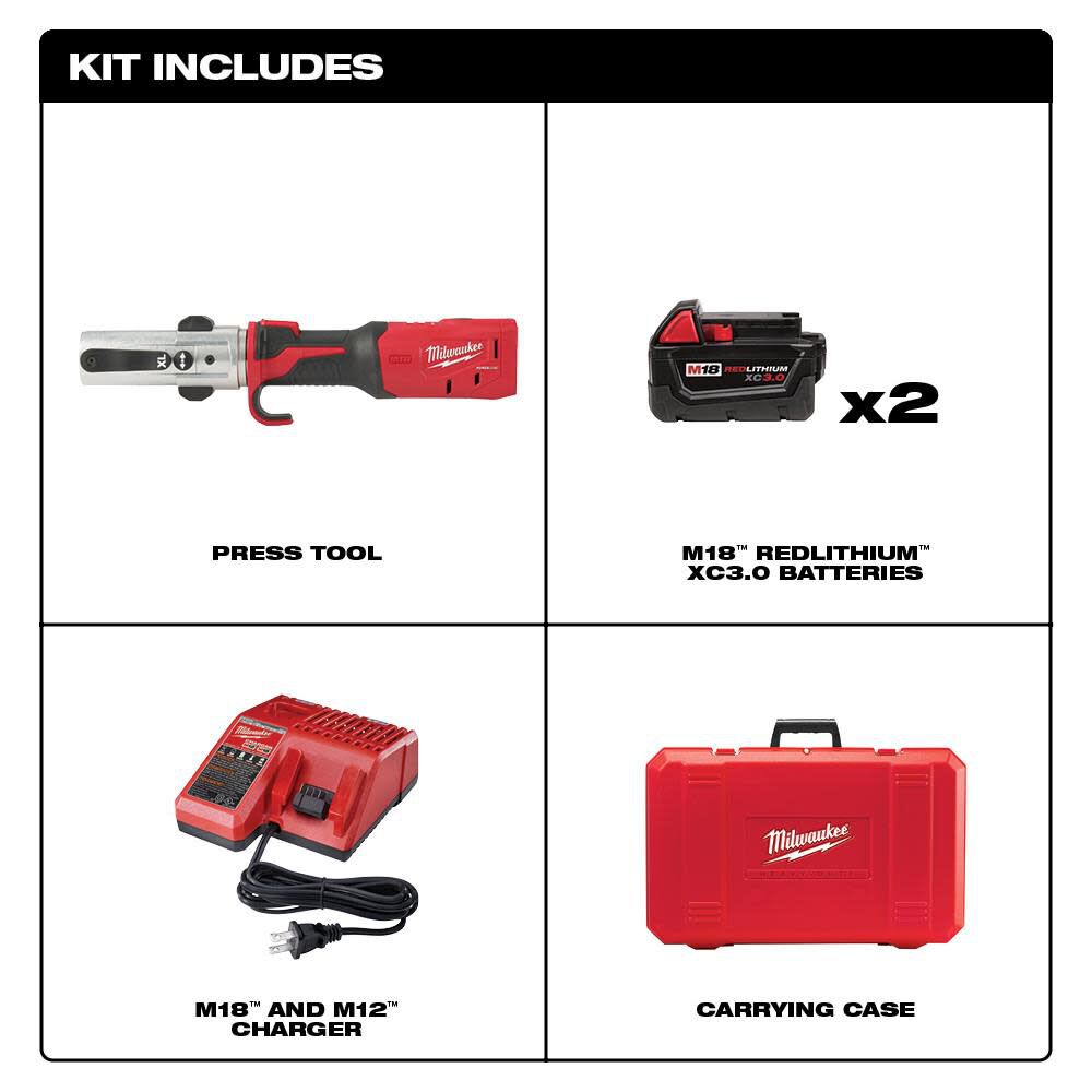 Milwaukee M18 FORCE LOGIC Long Throw Press Tool Kit 2773-20L from Milwaukee