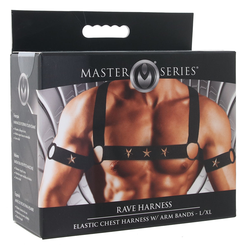 Master Series Rave Harness Elastic Chest Harness /XL